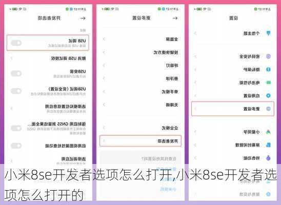 小米8se开发者选项怎么打开,小米8se开发者选项怎么打开的