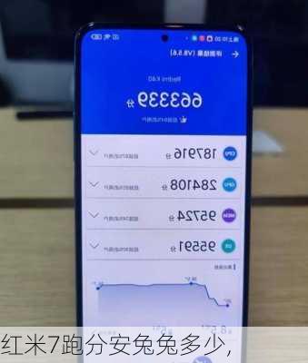 红米7跑分安兔兔多少,