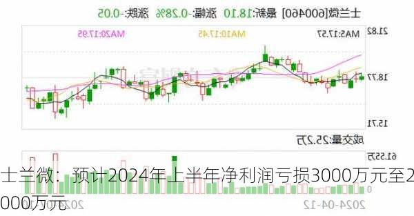 士兰微：预计2024年上半年净利润亏损3000万元至2000万元