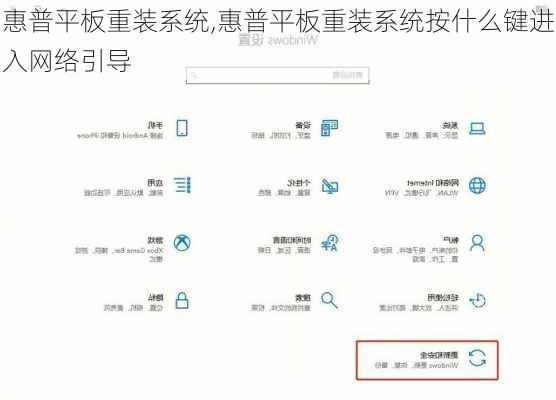 惠普平板重装系统,惠普平板重装系统按什么键进入网络引导