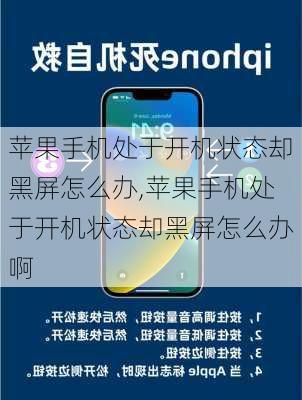 苹果手机处于开机状态却黑屏怎么办,苹果手机处于开机状态却黑屏怎么办啊