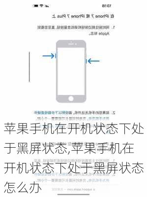 苹果手机在开机状态下处于黑屏状态,苹果手机在开机状态下处于黑屏状态怎么办