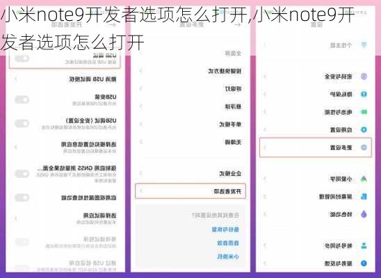 小米note9开发者选项怎么打开,小米note9开发者选项怎么打开