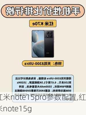 红米note15pro参数配置,红米note15g