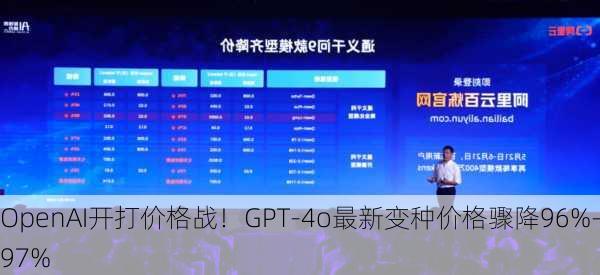 OpenAI开打价格战！GPT-4o最新变种价格骤降96%-97%