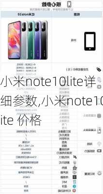 小米note10lite详细参数,小米note10lite 价格