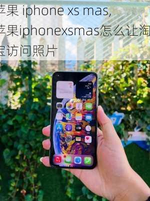 苹果 iphone xs mas,苹果iphonexsmas怎么让淘宝访问照片