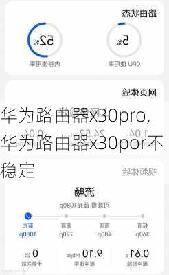 华为路由器x30pro,华为路由器x30por不稳定