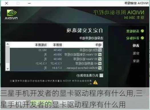 三星手机开发者的显卡驱动程序有什么用,三星手机开发者的显卡驱动程序有什么用