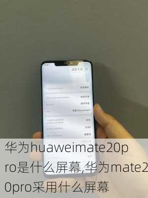 华为huaweimate20pro是什么屏幕,华为mate20pro采用什么屏幕