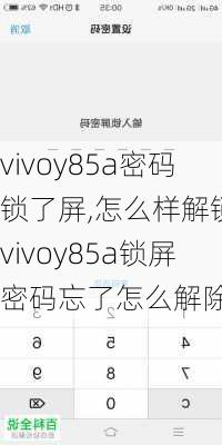 vivoy85a密码锁了屏,怎么样解锁,vivoy85a锁屏密码忘了怎么解除