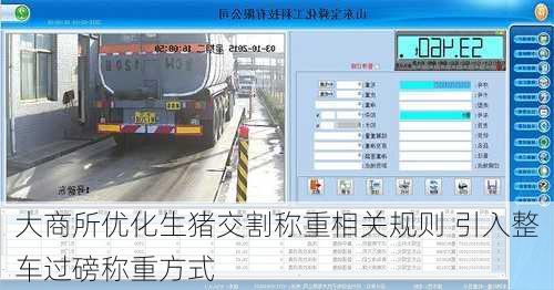大商所优化生猪交割称重相关规则 引入整车过磅称重方式