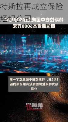 特斯拉再成立保险经纪公司