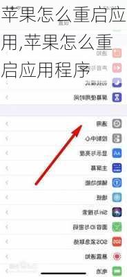 苹果怎么重启应用,苹果怎么重启应用程序