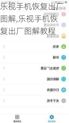 乐视手机恢复出厂图解,乐视手机恢复出厂图解教程