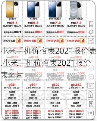 小米手机价格表2021报价表,小米手机价格表2021报价表图片