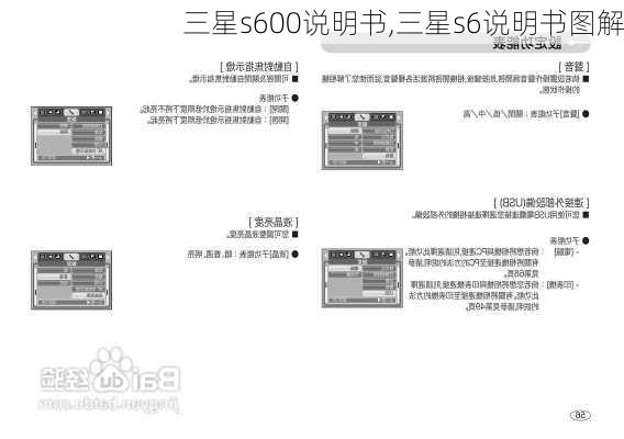 三星s600说明书,三星s6说明书图解