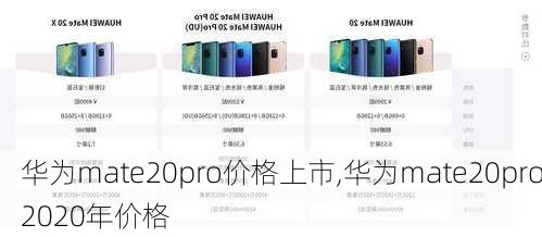 华为mate20pro价格上市,华为mate20pro2020年价格