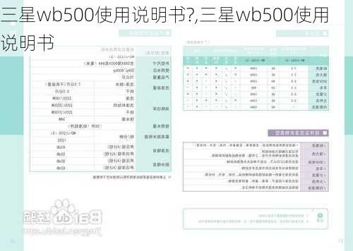 三星wb500使用说明书?,三星wb500使用说明书