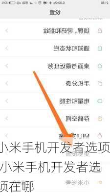 小米手机开发者选项,小米手机开发者选项在哪