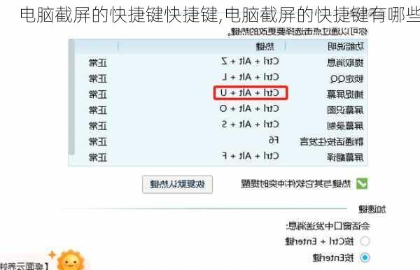 电脑截屏的快捷键快捷键,电脑截屏的快捷键有哪些