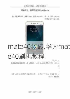 mate40救砖,华为mate40刷机教程