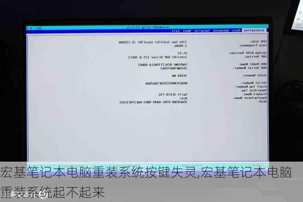 宏基笔记本电脑重装系统按键失灵,宏基笔记本电脑重装系统起不起来