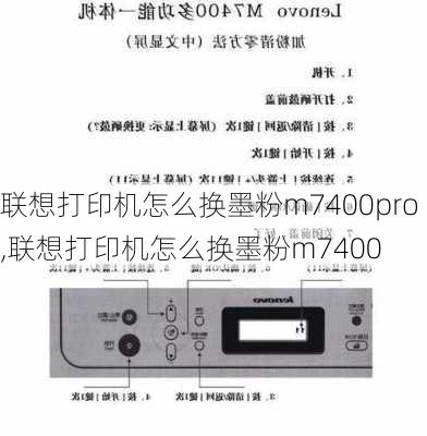 联想打印机怎么换墨粉m7400pro,联想打印机怎么换墨粉m7400