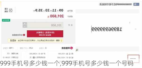 999手机号多少钱一个,999手机号多少钱一个号码