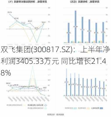 双飞集团(300817.SZ)：上半年净利润3405.33万元 同比增长21.48%