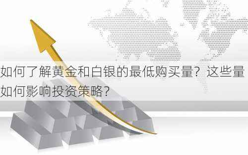 如何了解黄金和白银的最低购买量？这些量如何影响投资策略？