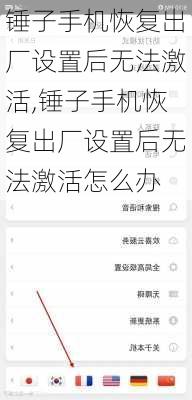 锤子手机恢复出厂设置后无法激活,锤子手机恢复出厂设置后无法激活怎么办