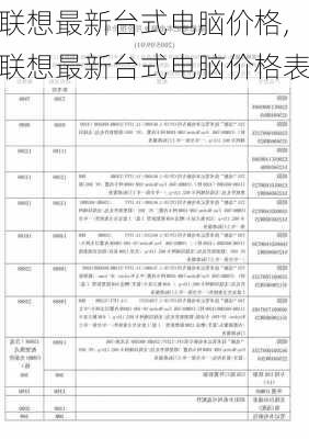 联想最新台式电脑价格,联想最新台式电脑价格表