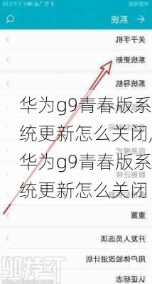 华为g9青春版系统更新怎么关闭,华为g9青春版系统更新怎么关闭