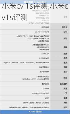 小米cv 1s评测,小米cv1s评测