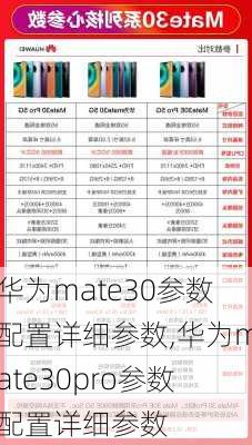 华为mate30参数配置详细参数,华为mate30pro参数配置详细参数