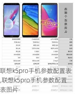 联想k5pro手机参数配置表,联想k5pro手机参数配置表图片