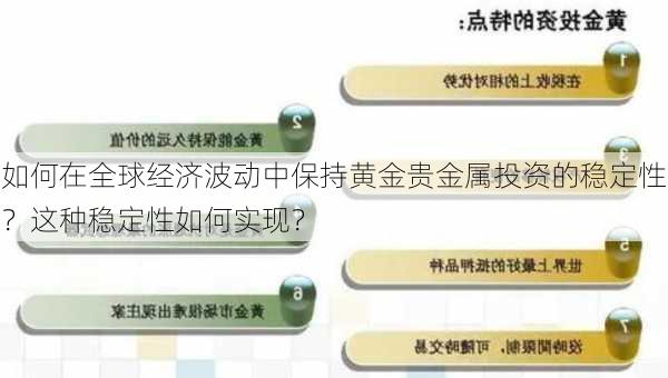 如何在全球经济波动中保持黄金贵金属投资的稳定性？这种稳定性如何实现？