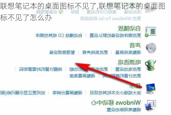 联想笔记本的桌面图标不见了,联想笔记本的桌面图标不见了怎么办