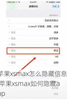 苹果xsmax怎么隐藏信息,苹果xsmax如何隐藏app