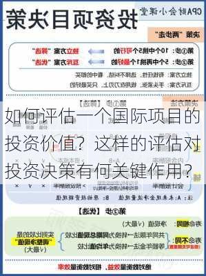 如何评估一个国际项目的投资价值？这样的评估对投资决策有何关键作用？