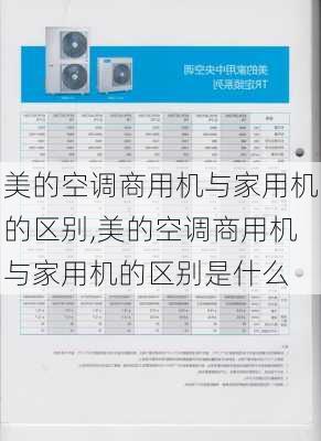 美的空调商用机与家用机的区别,美的空调商用机与家用机的区别是什么