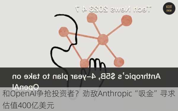 和OpenAI争抢投资者？劲敌Anthropic“吸金”寻求估值400亿美元