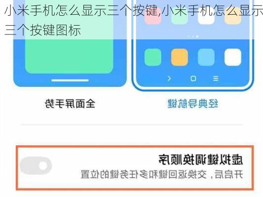 小米手机怎么显示三个按键,小米手机怎么显示三个按键图标