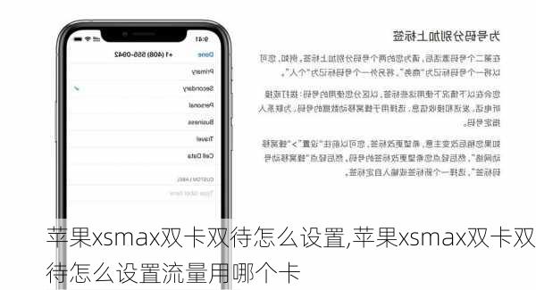 苹果xsmax双卡双待怎么设置,苹果xsmax双卡双待怎么设置流量用哪个卡
