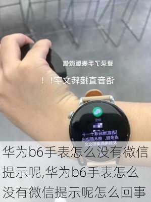 华为b6手表怎么没有微信提示呢,华为b6手表怎么没有微信提示呢怎么回事