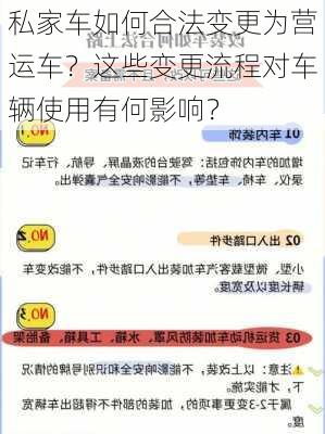 私家车如何合法变更为营运车？这些变更流程对车辆使用有何影响？