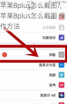 苹果8plus怎么截图?,苹果8plus怎么截图 操作方法