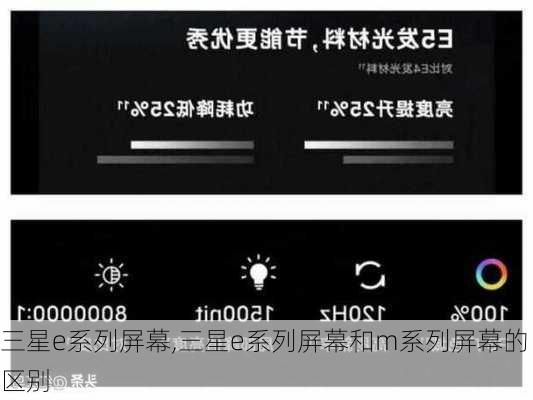三星e系列屏幕,三星e系列屏幕和m系列屏幕的区别