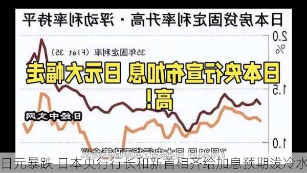 日元暴跌 日本央行行长和新首相齐给加息预期泼冷水